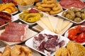 Various Spanish tapas Royalty Free Stock Photo