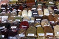 Various spices and herbs at the market