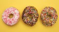 Various Sprinkle Donuts Royalty Free Stock Photo