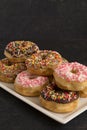 Various Sprinkle Donuts Royalty Free Stock Photo