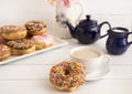 Various Sprinkle Donuts Royalty Free Stock Photo