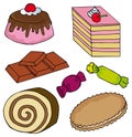 Various sweet collection Royalty Free Stock Photo