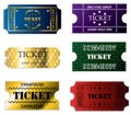 Various ticket set