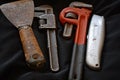 Various tools for general maintenance in and around a home. Royalty Free Stock Photo