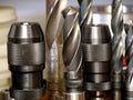 Various tools in the machining center
