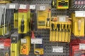 Various tools in the shop Royalty Free Stock Photo