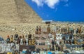 Various traditional Egyptian souvenirs, the Giza Necropolis, Egypt, Africa