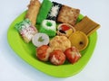various traditional Indonesian snacks, sweet, savory, salty and spicy