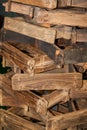 Various traditional woodworking tools close-up Royalty Free Stock Photo