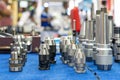 Various type collet quick chuck holder for drill bit or cutting tool drilling and tapping of cnc milling machining center for Royalty Free Stock Photo