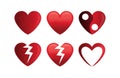 Various type of heart symbol