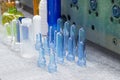 The various type of plastic bottle product and preform material