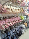 Display arrangement of shoes in the store