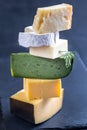 Various types of cheese Royalty Free Stock Photo