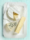 Various types of cheese Royalty Free Stock Photo