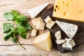 Various types cheese Royalty Free Stock Photo