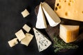 Various types cheese Royalty Free Stock Photo