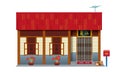 Traditional Chinese style house, often seen in Malaysia`s new village.