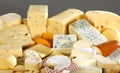 Various types of delicious cheese