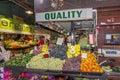 Various types of delicious fruit on sale at the famous Central Market in Adelaide, Australia