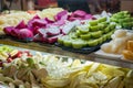 Various types of fresh fruits