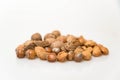 Various types of healthy nuts Royalty Free Stock Photo