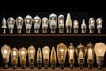 various types of light bulbs side by side for comparison