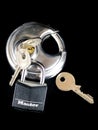 Various Types of Pad Locks and Keys Royalty Free Stock Photo