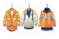 various types of reflective safety jackets