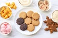 various types of teething cookies for toddlers Royalty Free Stock Photo