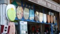 Various types of toilet seats in Karakoy