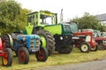 Various types of tractors aligned on the `Meet the Tractors` even in Contern, Luxembourg