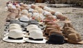 Various types of traditional hats from Colombia.