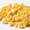 Stylized Vector Illustration of Various Pasta Types Food Clipart Royalty Free Stock Photo