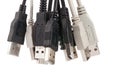 Various usb connectors Royalty Free Stock Photo