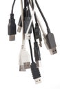 Various usb connectors Royalty Free Stock Photo