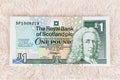 RBS one pound sterling note Royalty Free Stock Photo