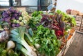Various vegetable on market stall Royalty Free Stock Photo