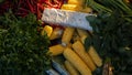 Various vegetables and ingredients in traditional markets Royalty Free Stock Photo