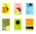 Various vertical business cards