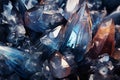 Various vibrant crystals up close Royalty Free Stock Photo