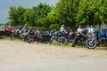 Various vintage motorcycles