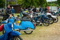 Various vintage motorcycles