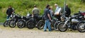 Various vintage motorcycles