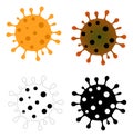 Various viruses - vector illustration