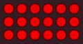 Various weapon thermal infrared sights, sniper rifle optical scopes. Hunting gun viewfinder with crosshair. Aim