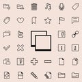 various windows icon. Detailed set of minimalistic icons. Premium graphic design. One of the collection icons for websites, web de