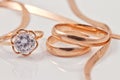 Various women's gold rings