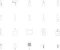 Various work tools vector signs Royalty Free Stock Photo