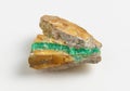 Ore Variscite on white background